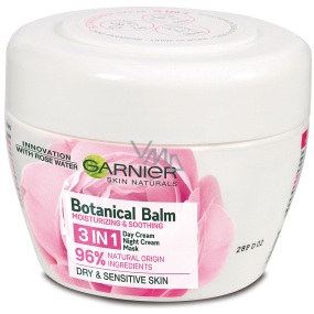 Garnier Skin Naturals Botanischer Balsam Rose 3in1 multifunktionale Gesichtscreme für empfindliche und trockene Haut 150 ml
