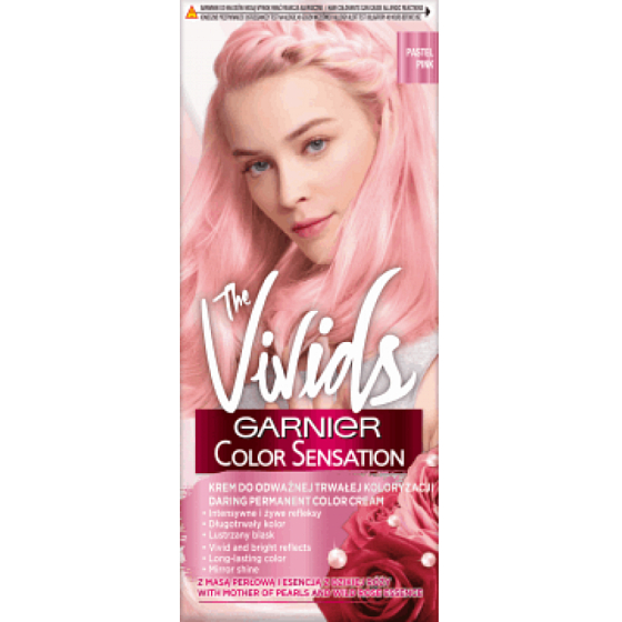 Garnier Color Sensation The Vivids Intensiv-Permanent-Haarfärbecreme 10.22 Pastellrosa