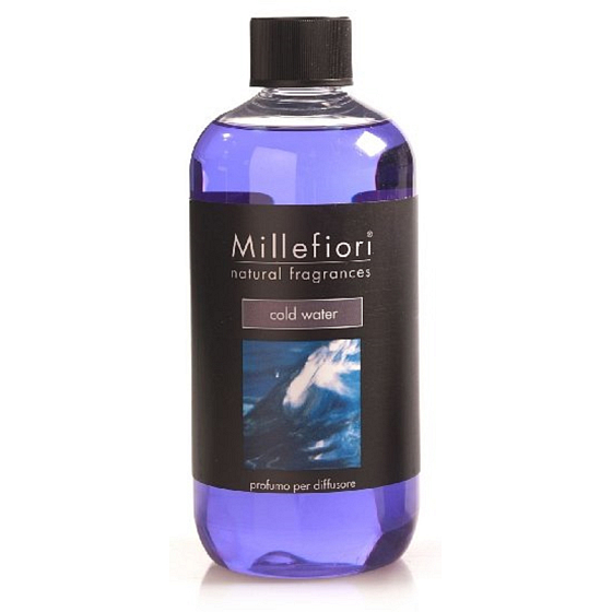 Millefiori Milano Natural Cold Water - Kaltes Wasser Diffusor-Nachfüllung für Duftstäbchen 500 ml