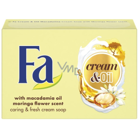 Fa Cream & Oil Macadamia mit Moringa Fragrance Cream Toilettenseife 90 g