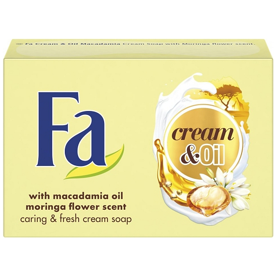 Fa Cream & Oil Macadamia mit Moringa Fragrance Cream Toilettenseife 90 g
