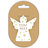 Nekupto Weihnachtskeramik Ornament Crack Girl 6 x 6 cm