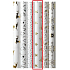 Zöwie Geschenkpapier 70 x 150 cm Weihnachten Luxury White Christmas mit geprägten weißgoldenen Sternen
