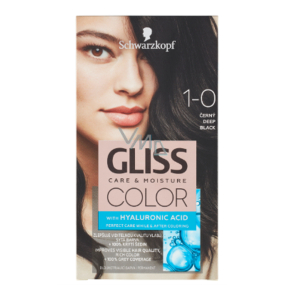 Schwarzkopf Gliss Farbe Haarfarbe 1-0 Schwarz 2 x 60 ml