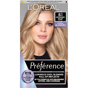 L'oreal Paris Préférence Cool Blondes Haarfarbe, Kopenhagen, hell aschblond 8.1