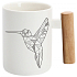 Albi Becher mit Holzgriff Kolibri, weiß 350 ml