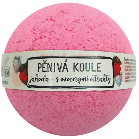 Böhmen Geschenke Erdbeere mit Fruchtextrakten Schaumball 100 g