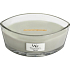 WoodWick Fireside - Feuer in der Kamin-Duftkerze mit breitem Holzdocht und Deckelglasboot 453 g
