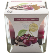 Bispol Duftkerze dreifarbig Schokolade und Schattenmorelle, 170 g