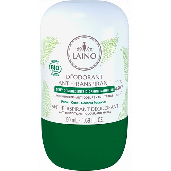 Laino BIO Coconut 48 Stunden Antitranspirant Deo Roll-on Unisex 50 ml