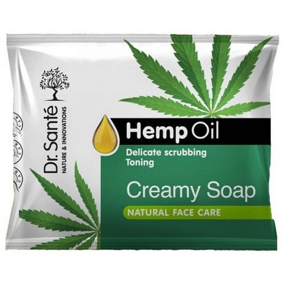 Dr. Santé Cannabis Creme-Toilettenseife mit Hanföl 100 g