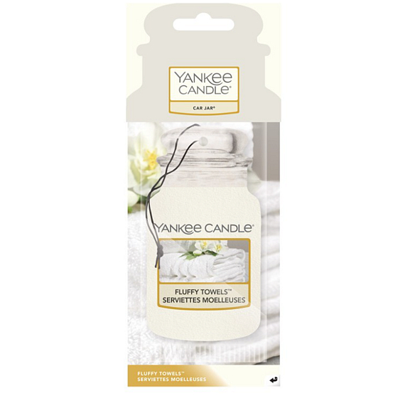 Yankee Candle Fluffy Towels - Fluffy Towels duftendes Autoanhängerpapier 12 g