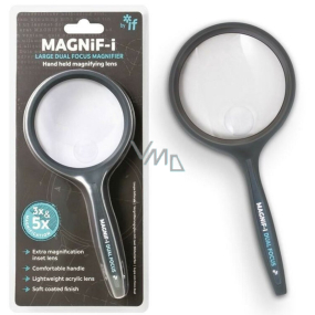 If Magnif-i Large Dual Focus Magnifier Lupe mit 2-facher Vergrößerung und 4-facher Vorsatzlinse für zusätzliche Details 70 mm