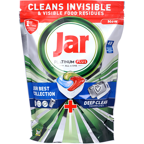 Jar Platinum Plus Deep Clean Spülmaschinenkapseln 48 Stück