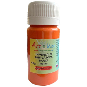 Art e Miss Universal-Acrylfarbe Matt 64 Orange 40 g