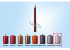 Lima Metall rosa matt Kerze Kegel 22 x 250 mm 1 Stück