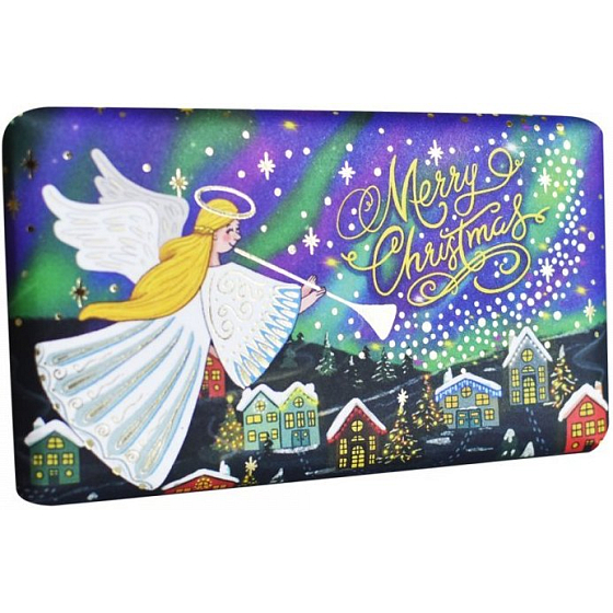 English Soap Angel - Blueberry, Vanilla & Moses Christmas natürliche parfümierte Toilettenseife mit Sheabutter 190 g