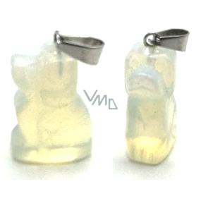 Opalit Hund Anhänger Kunststein, handgeschliffene Figur 1,8 x 2,5 x 8 mm, Wunsch- und Hoffnungsstein Opalit Hund Anhänger Kunststein, handgeschliffene Figur 1,8 x 2,5 x 8 mm, Wunsch- und Hoffnungsstein