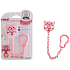 Baby Farlin Schnuller Clip Schnullerkette Maus Rosa für Babys ab 0 Monaten