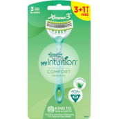 Wilkinson Sword Xtreme3 Damenrasierer My Intuition Comfort Sensitive, 3 Klingen, 4 Stk.