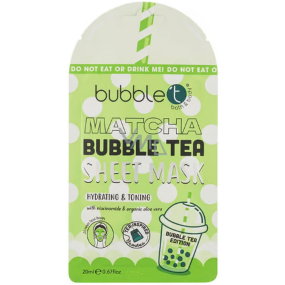 Bubble't Matcha Bubble Tea Textile Mask für alle Hauttypen 20 ml