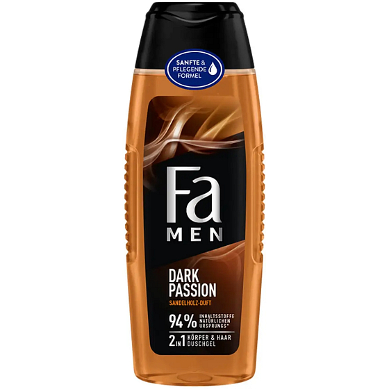 Fa Men Dark Passion 2in1 Duschgel für Körper und Haar für Männer 250 ml
