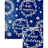 Nekupto Weihnachtsgeschenkpapier 70 x 500 cm Dunkelblau, Merry & Bright