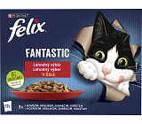 Felix Fantastic kapsičky pro kočky s Hühnchen, Rind, Kaninchen a Lamm, 12 × 85 g