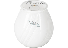 B-lite Gartenkerze im Glas, weiß, 120 g