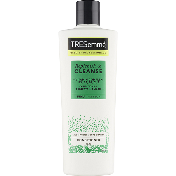 TRESemmé Replenish & Cleanse Conditioner mit Vitaminen für fettiges Haar, 400 ml