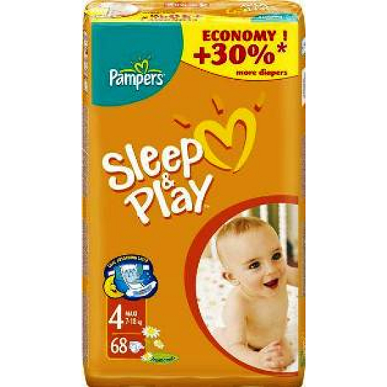 Pampers Sleep & Play 4 Maxi Jumbo 7-18 kg Windelhöschen 68 Stück