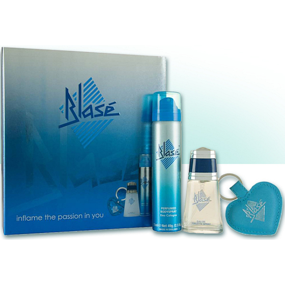 Blasé Blase Eau de Toilette 30 ml + Deodorant Spray 75 ml + Herz Schlüsselbund, Geschenkset