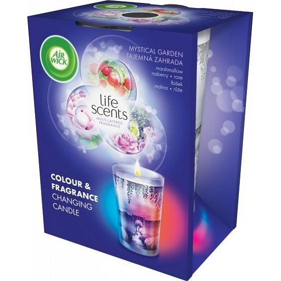 Air Wick Multicolor Mysterious Garten Duftkerze 140 g