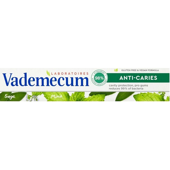 Vademecum Anti Caries & natürliche Zahnpasta 75 ml