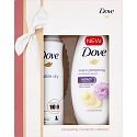 Dove Purely Pampering Nourishing Duschgel SG 250 ml + Invisible Dry Antitranspirant Spray 150 ml, Kosmetikset