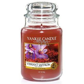 Yankee Candle Vibrant Saffron - Lebende Safran-Duftkerze Klassisches großes Glas 623 g