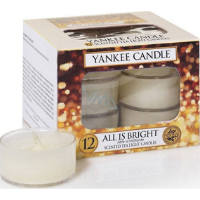 Yankee Candle All Is Bright - Alles strahlt nur eine duftende Teekerze 12 x 9,8 g