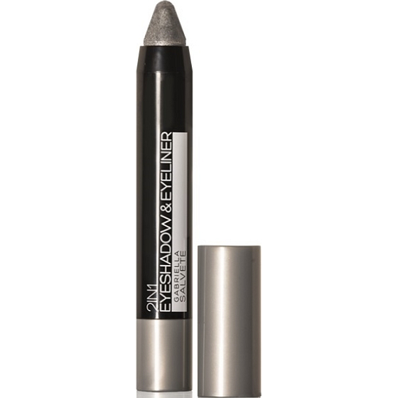 Gabriella Salvete Eyeshadow & Eyeliner 2in1 Metallic Eyeshadow und Pencil 01 Grey 3,5 g