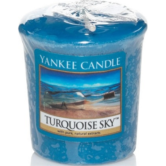 Yankee Candle Turquoise Sky - Votivkerze mit türkisem Himmelduft 49 g
