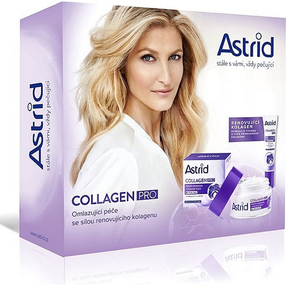 Astrid Collagen Pro Anti-Falten-Tagescreme 50 ml + Augencreme 15 ml, Kosmetikset