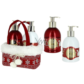 Vivian Gray Red Christmas Luxus-Flüssigseife 250 ml + Handmilch 250 ml, Kosmetikset