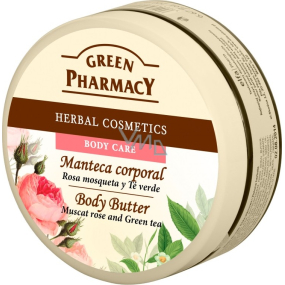 Grüne Apotheke Muskatnuss Rose und grüner Tee Körperbutter 200 ml