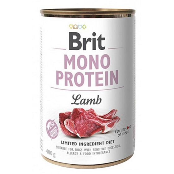 Brit Mono Protein Lamb Alleinfuttermittel für Hunde 400 g