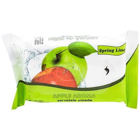 Doctor Wipes Spring Line Apple Feuchttücher 15 Stück