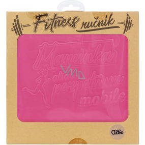 Albi Fitness Handtuch Mama pink 90 x 50 cm