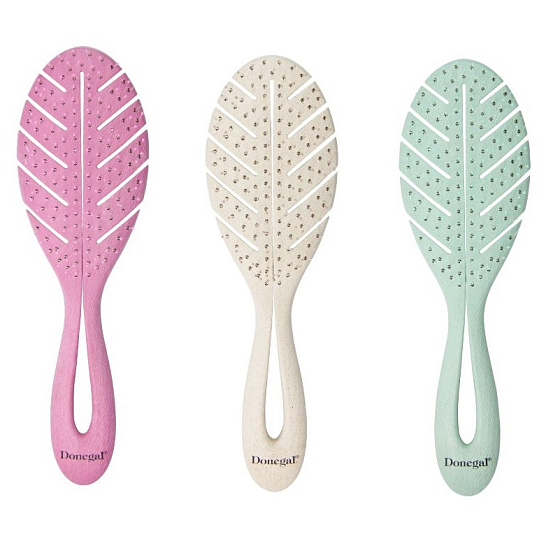 Donegal Eco Brush Biologisch abbaubare Haarbürste 23,5 cm, 1 Stück, mehr Farben 1275
