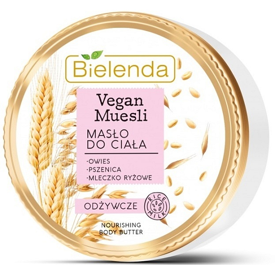 Bielenda Vegan Müsli Weizen + Hafer + Reismilch pflegende Körperbutter 250 ml