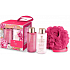 Grace Cole Pink Peony & Vetiver Duschgel 100 ml + Körperlotion 100 ml + Badewaschlappen, Kosmetikset