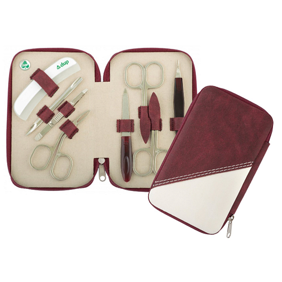 Dup Manicure Kunstleder-Set mit Margot-Muster, 8-teilig 230402-372