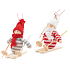 Holzpuppe auf Skiern 11 cm Mix aus Motiven